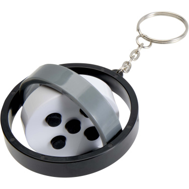 Logo trade promotional merchandise image of: Spinx recycled plastic gyroscope fidget keychain